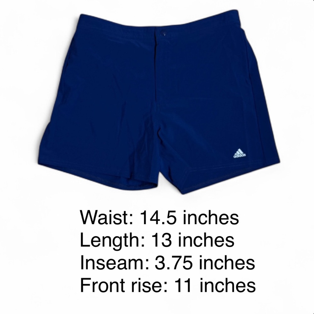 Adidas Women's Woven Swim Shorts - Royal Blue - Size Small - Picture 2 of 7